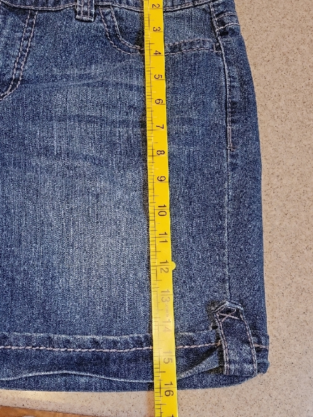 Nine West Denim Rolled Cuff Women's Shorts Size 6 Flap Pockets - Picture 12 of 14
